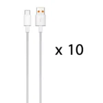 بسته 10 عددی کابل شارژ فست CHERLO Type-C مدل CH-TC19 - سفید