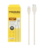 کابل شارژ 1.1 متری فست اندروید Masaru مدل M301A - سفید