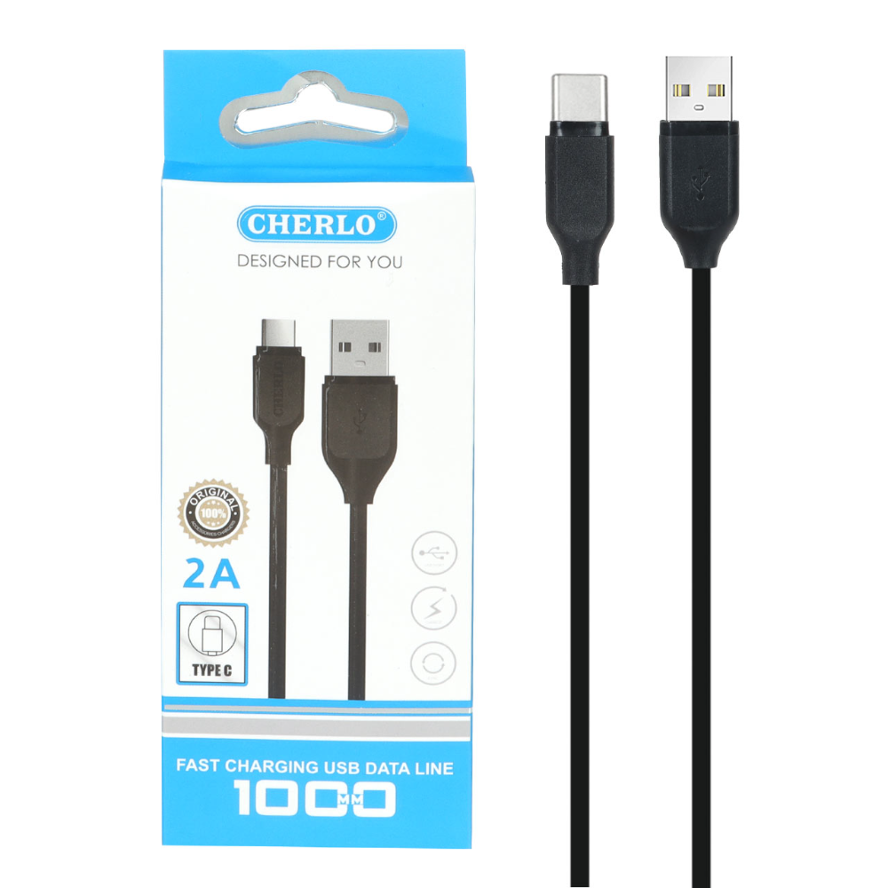 972140 کابل شارژ CHERLO Type-C مدل CH-TC01 - Image 1