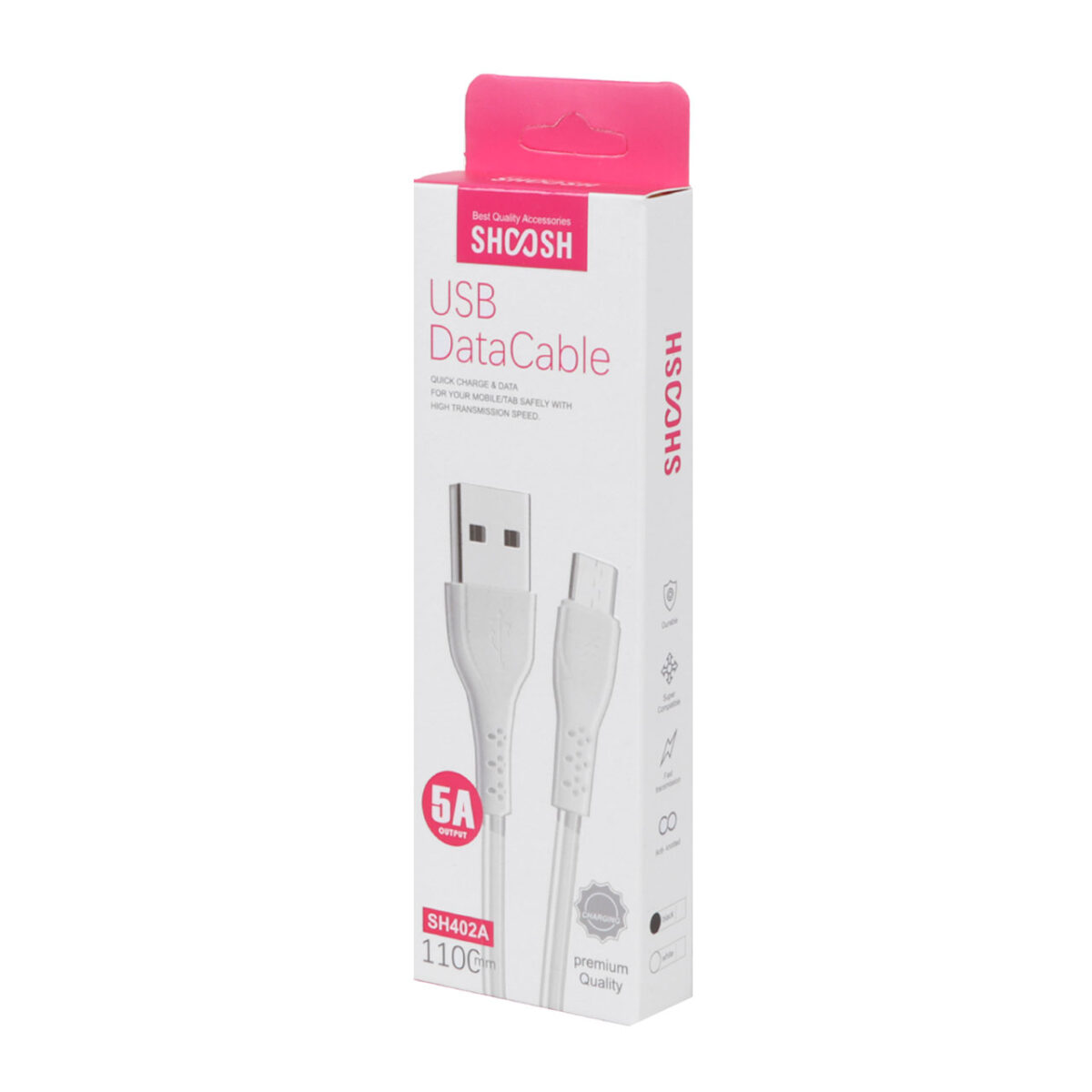 کابل شارژ 1.1 متری فست اندروید Shoosh مدل SH402A - Image 4