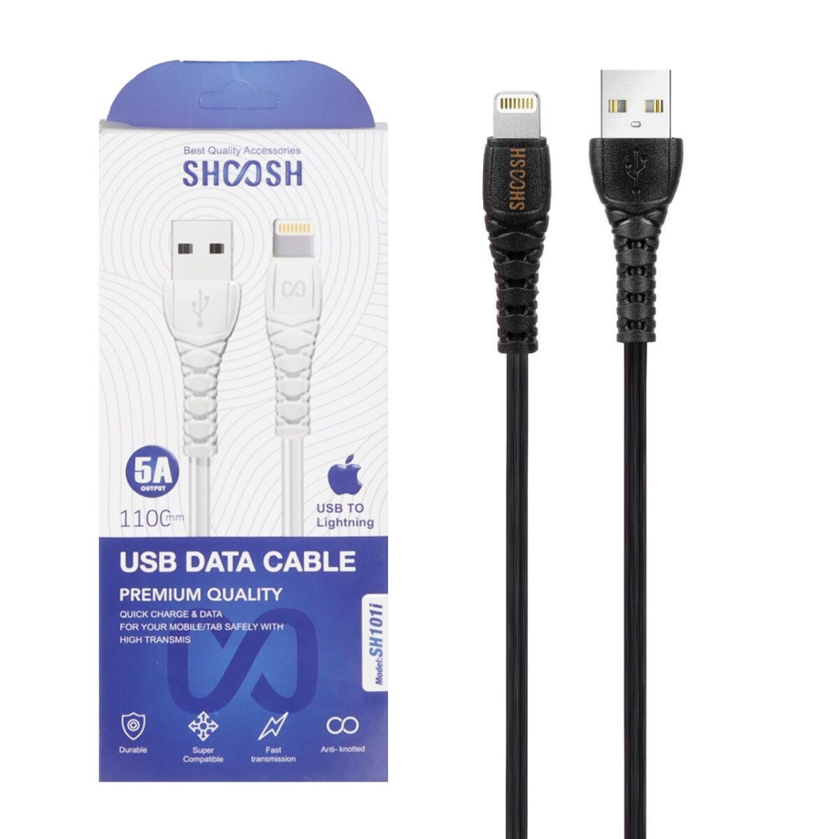 کابل شارژ 1.1 متری فست آیفون Shoosh مدل SH101i - Image 2