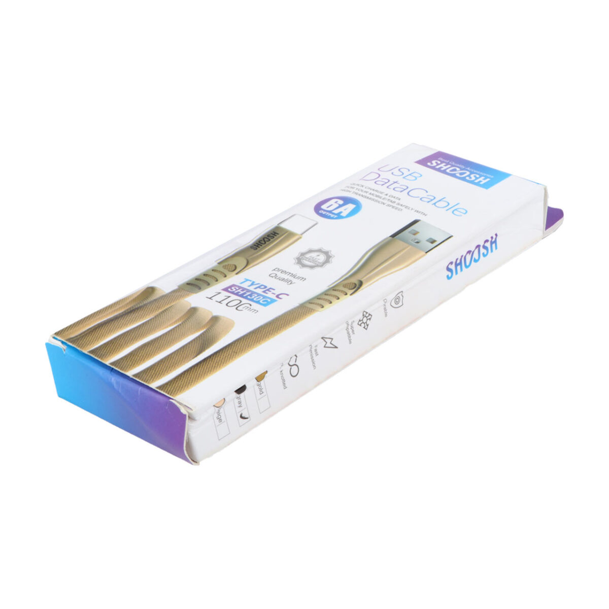 کابل شارژ 1.1 متری فست Shoosh Type-C مدل SH130C - Image 3