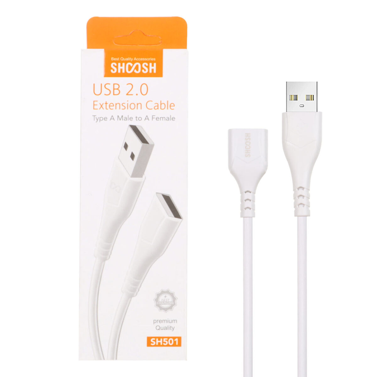 کابل افزایش طول 30 سانتی Shoosh USB2.0 مدل SH501 - Image 2