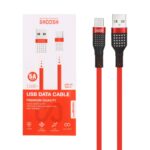 کابل شارژ سیلیکونی 1.1 متری فست Shoosh Type-C مدل +SH141C