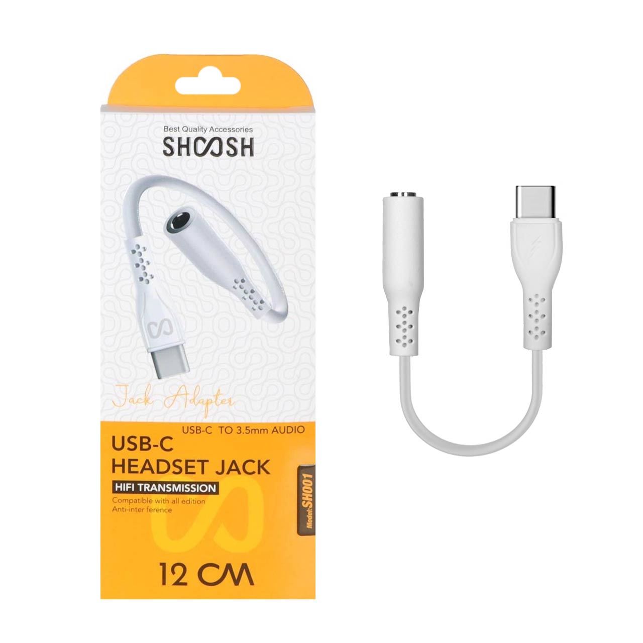 1618600 تبدیل Type-C به جک 3.5 میلی متری Shoosh مدل SH-001 - Image 1
