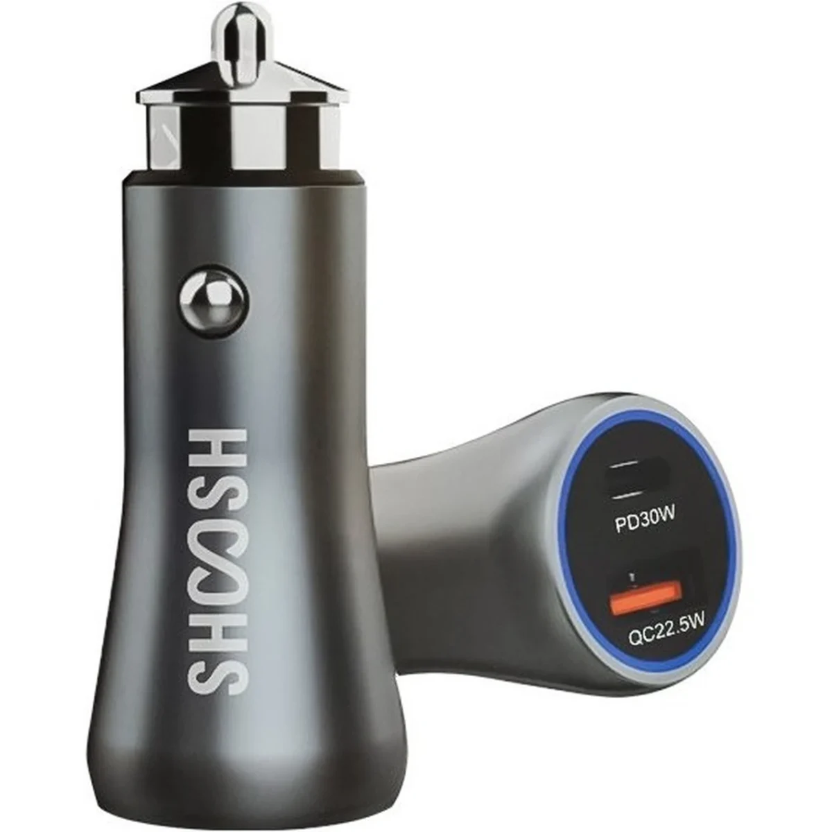 شارژر فندکی فست و PD دو پورت Shoosh مدل SH-801 52.5W - Image 4