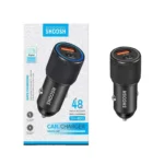 شارژر فندکی فست و PD دو پورت Shoosh مدل SH-803 48W