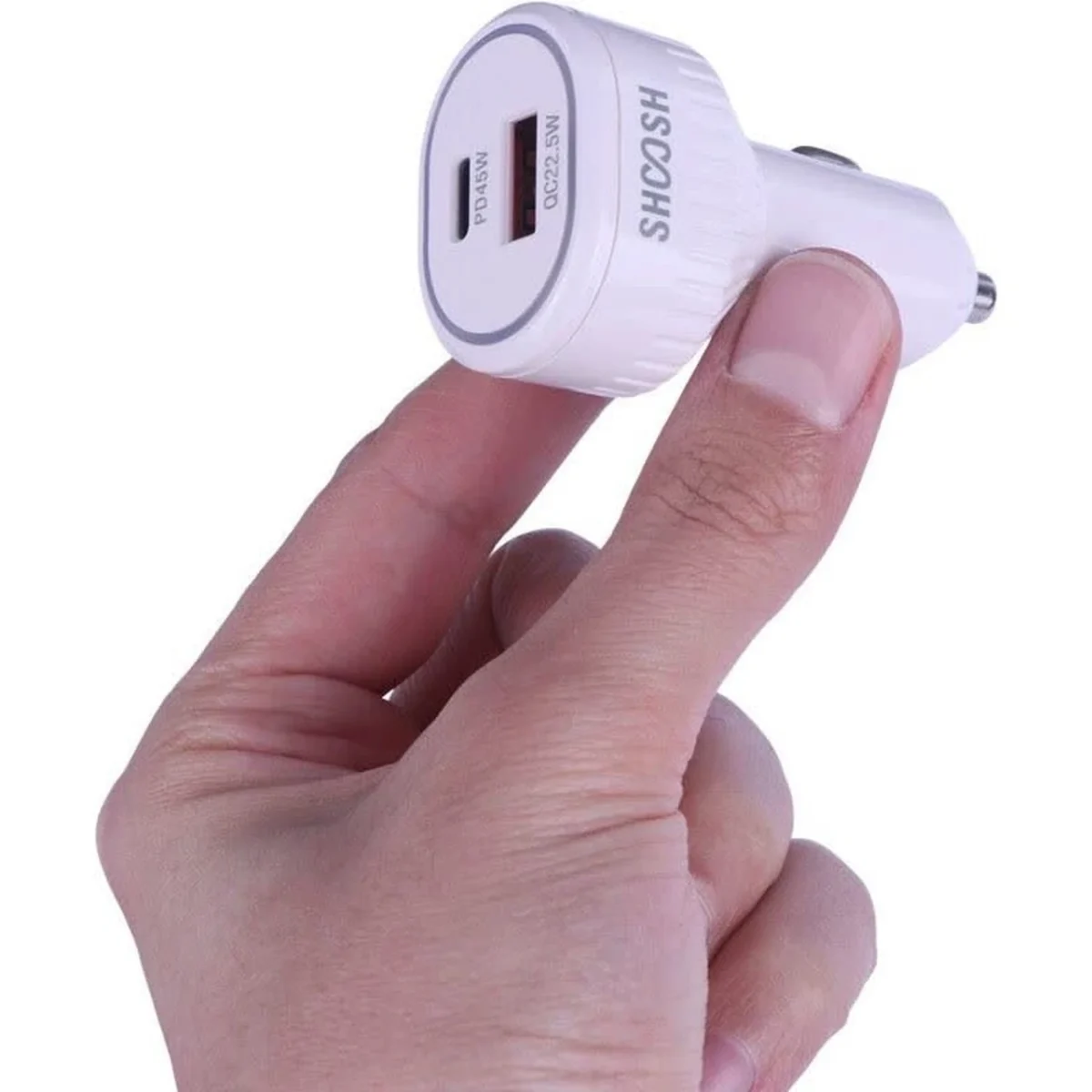 شارژر فندکی فست و PD دو پورت Shoosh مدل SH-806 67.5W - Image 6