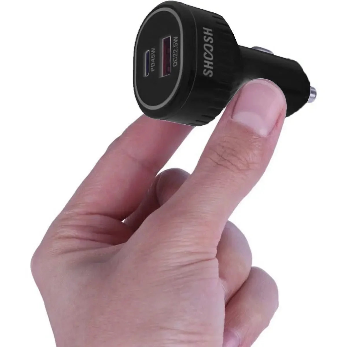 شارژر فندکی فست و PD دو پورت Shoosh مدل SH-806 67.5W - Image 4