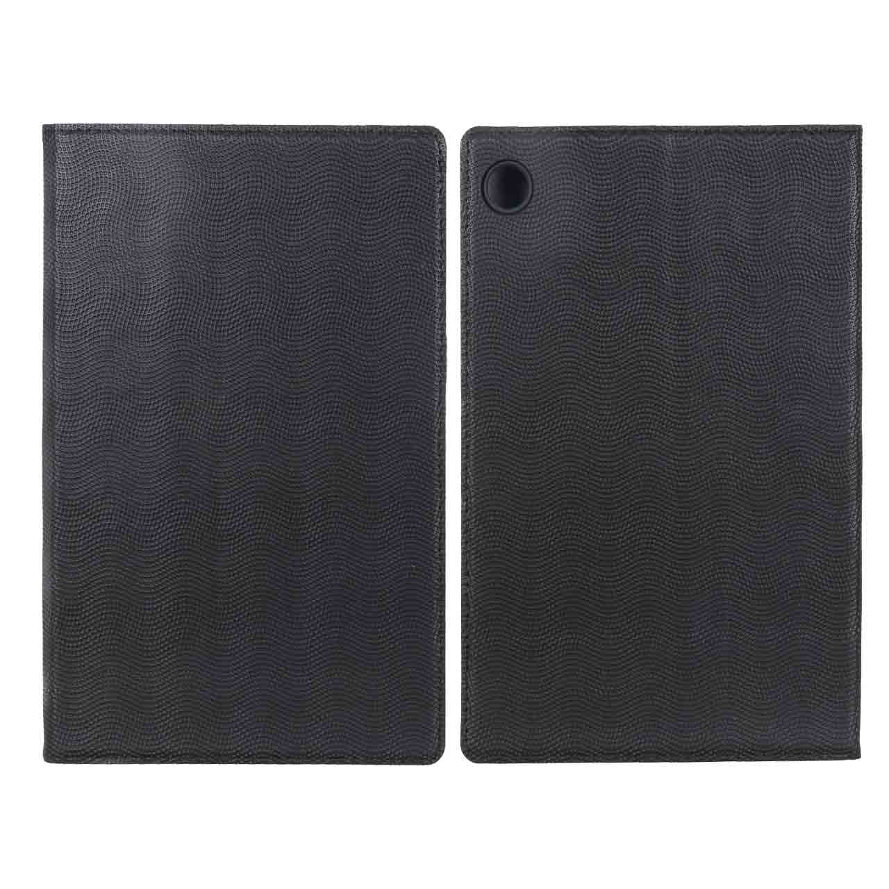 4589068 کیف تبلت چرمی موج دار Samsung Galaxy Tab A8 10.5 / X200 / X205 - مشکی - Image 1