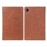 کیف تبلت چرمی طرح بافت Samsung Galaxy Tab A9 8.7 / X110 / X115 - قهوه ای روشن